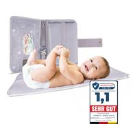 Carmello Test winner! Nappy Bag with Changing Mat - Hypoallergenic High-Quality Canvas Cotton with E-Book - Gift for Birth & Baby Shower - Practical Changing Bag for On the Go (Purple)