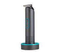 Carmen C81083 Titan Men’s 3-in-1 Cordless Hair Clipper Set with Detail Trimmer, 4 Comb Lengths, Rechargeable, Titanium