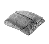 Carmen C81149GRY Heated Wearable Blanket / Throw, Heat Element in the Pocket for Warmth, Washable with 4 Heat Settings, 90 min Automatic Timer, Detachable Controller, Product Size p183 x 155cm, Grey