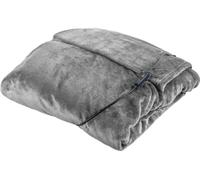 Carmen Heated Wearable Blanket / Throw, Heat Element in the Pocket for Warmth, Washable with 4 Heat Settings, 90 min Automatic Timer, Detachable Controller, Product Size p183 x 155cm, Grey, C81149GRY