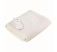 Carmen C81197 King Size Heated Under Blanket with Overheat Protection, 80W, White