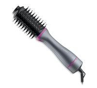 Carmen C81243 Oval Hot Air Brush with Ceramic Infused Barrel, 3 Heat and 2 Speed Settings, Nylon Pins and Anti-Tangle Bristles, 360 Degree Anti-Tangle Swivel Cord, 1300W, Graphite Grey and Neon Pink