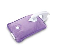 Carmen C85043PUR Rechargeable Hot Water Bottle, Soft Touch Fleece Cover, Hand Warmer, Automatic Temperature Control, Purple