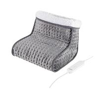 Carmen Core C81150 Electric Heated Foot Warmer with 4 Heat Settings, Fleece Lining, 85W, Grey