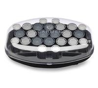 Carmen Curler Hair Styling 24 Rolls Black Ceramic Volume