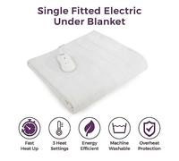 Carmen Fitted Electric Under Blanket White