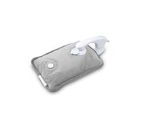 Carmen Rechargeable Hot Water Bottle, Soft Touch Fleece Cover, Hand Warmer, Automatic Temperature Control, Grey, H x 17cm W x 24cm, C85043GRY