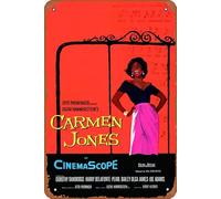 Carmen Jones Movie (1954) Poster Retro Metal Tin Sign Vintage TIN Sign For Wall Decoration Of Bars, Restaurants, Cafes, 12 X 8 Inche