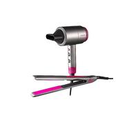 Carmen Neon C81181 Hair Dryer & Keratin-Infused Ceramic Straightener Gift Set - Neon Pink & Graphite Grey Neon