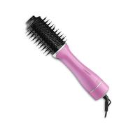 Carmen Oval Hot Air Brush with Ceramic Infused Barrel, 3 Heat & 2 Speed Settings, Nylon Pins & Anti-Tangle Bristles, 360° Anti-Tangle Swivel Cord, 1300W, Pink, C81243PNK