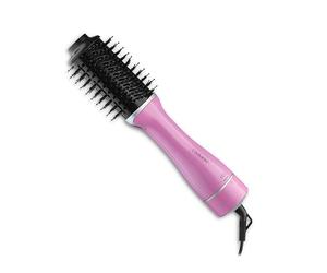 Carmen Oval Hot Air Brush with Ceramic Infused Barrel, 3 Heat & 2 Speed Settings, Nylon Pins & Anti-Tangle Bristles, 360° Anti-Tangle Swivel Cord, 1300W, Pink, C81243PNK