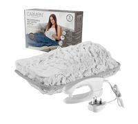 Carmen Rechargeable Hot Water Bottle & Body Warmer, Fast Heating, No Refill, Over Heat Protection, Portable Heating Pad for Pain Relief, Automatic Temperature Control, Faux Fur Winter Hare- 350gsm