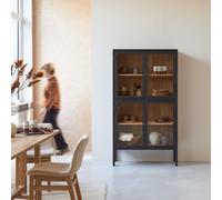 Carmen - Solid ash wood dresser Black