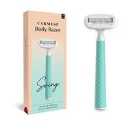 Carmesi Body Razor Swing | Swings & Swerves Along Your Curves | Moisture Ribbon With Aloe Vera & Vit E, 2-Way Pivot, Unique Diamond-Textured Handle | Aqua Delight | 1 Razor