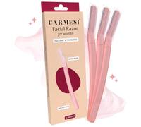 Carmesi Facial Razor for Women | Instant & Painless Hair Removal | Glowing Skin | Eyebrows, Upper Lip, Forehead, Peach Fuzz, Chin, Sideburns | Pack of 3