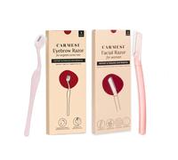 Carmesi Women Face Hair Removal Pack | 3 Face Razors And 3 Eyebrow Razor | Instant & Painless Hair Removal | Precision Shave | No Cuts