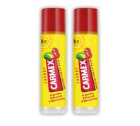 Carmex Cherry Lip Balm Sticks (2-Pack) | Intense Moisturising Summer Lip Care with SPF 15 | Protection for Sun-Exposed, Dehydrated Lips | Lightweight, Non-Greasy & Travel Friendly Lip Balm Duo