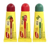 Carmex Moisturizing Lip Balm 3 Tubes Assorted Flavor Fresh Cherry Strawberry Wintergreen 3 Pack