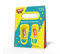 Carmex Frosted Favourites Lip Balm Duo - Cupcake & Vanilla Frosting | 24H hydration | Moisturises & soothes dry lips | Limited edition flavoured lip balms | Travel-friendly gift set