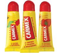 Carmex Lip Balm Tube Pack of 3 (Classic, Cherry & Strawberry)