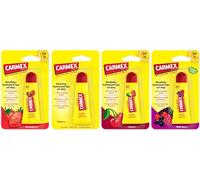 Carmex Lip Balm Tube Set - Original, Cherry, Strawberry & Mint for Hydrated Lips All Day (Pack of 4)