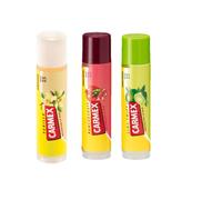 Carmex lip Stick Trio -Vanilla, Lime & Pomegranate For Dry lips (Pack of 3)