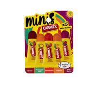 Carmex Mini Scented Lip Balm Tubes - Pack of 5 | In Cherry, Strawberry, Pineapple Mint, Wild Berry & Tropical Flavours | SPF 15 Sun Protection | Long-Lasting Hydration for Smooth, Supple Lips