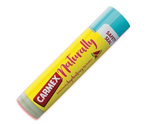 Carmex Naturally Watermelon Lip Balm Stick SPF 15 For Sun Protection Soothes And Repairs Dry, Cracked Lips Intensely Hydrating Winter Lip Care Formula (4.25 g)