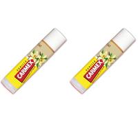 CARMEX Vanilla Moisturising Lip Balm Click Stick for Soft, Protected Lips with SPF15 (4.25g - Pack of 2)