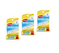 Carmex Weather Guard Moisturizing Lip Balm, SPF30, 0.15 oz (Pack of 3)