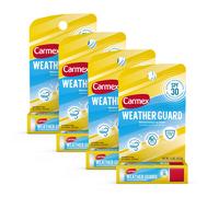 Carmex Weather Guard Moisturizing Lip Balm Stick SPF 30 Sunscreen Broad Spectrum 4 Count 4 Packs of 1