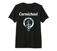 Carmichael Clan Scottish Name Coat of Arms Tartan Premium T-Shirt