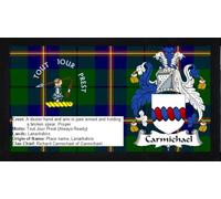 Carmichael Scottish Clan Scotland Bar Mat Runner Pub Home Great Souvenir