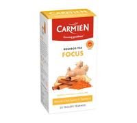 Carmien | Focus Tea | 20 Tea Bags | Caffeine Free | Globally Award Winning | Anti Inflammatory | Concentration | Joint & Immune Support | Masala Chai & Turmeric | Carmien Focus Tea
