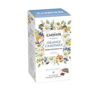 Carmien | Orange Camomile Tea | 20 Tea Bags | Caffeine Free | Sugar Free | Refreshing | Smooth | Herbal | Natural Ingredients | Drink Hot or Cold | Delicious Citrus Flavour | Carmien Orange Tea