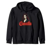 Carmilla Gothic Noir Female Vampire Zip Hoodie