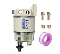 CARMOCAR Marine Fuel Water Separator/Diesel Fuel Filter/Water Separator for R12T MARINE SPIN-ON HOUSING 120AT NPT ZG1/4-19 Includes 2 fittings,2 plugs