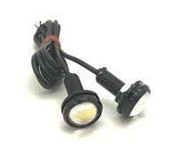 CarModShop 10 x 24v Red 10W High Power 23mm LED Eagle Eye Spot DRL Marker Lights Bolt Black