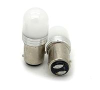 CarModShop 2 x WHITE 12v 24v Bay15D 380 P21/5w LED Stop/Tail/DRL Bulbs Twin Filament
