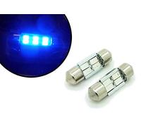 CarModShop 31MM-Bx2 2 X Blue 4 LED Interior Festoon 31mm C5W 269 Bulbs Lighting Lamp Spare Part
