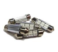 CarModShop 36MM-Wx2 2 X White 6 LED Interior Festoon 36mm-12v 24v 239 C5W Bulbs Lighting Lamp Spare Part