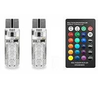 CarModShop 501 W5W T10 194 RGB Colourchange LED Interior Bulbs Remote Control