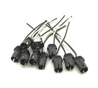 CarModShop Pre-Wired Push T10 W5W W3W 501 194 Bulb Socket Holders LED Repair Dash Parking - Pack of 10