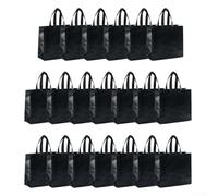 CARMOTTER Nonwoven Eco Friendly Tote Bag Set Perfect Solution for Your Advertising Needs, 20 Count (black)
