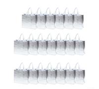 CARMOTTER Nonwoven Eco Friendly Tote Bag Set Perfect Solution for Your Advertising Needs, 20 Count (silver)