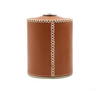 CARMOTTER Premium Gas Tank Leather Case, Suitable for Small and Long Tanks, Black, Brown, White Options (L Brown)