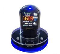 CARMOTTER Smart Neon Tube Clock, WIFI Weather Station Clock, Desktop Decoration Animations Electronic Album Alarm For Bedroom, Office, Home