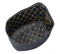 CARMOTTER Tail Case Padding Liner for Honda Click 125 150 Scooter - PU Storage Box Protector Mat Anti-Shake Internal Container Black(Gold line)
