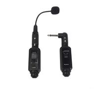 CARMOTTER Wireless UHF Microphone System, 570-590 MHz, 16-Channel, Low-Latency <6ms, 800mAh, for Saxophone/Trumpet/Eruhu Live Performance(1 IN 1)