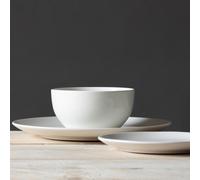 Carnaby 'Islington' 12 Piece Dinnerware Porcelain White Set Dishwasher Microwave Safe Up to 4 Places Family & Guest | Size: 12 Pack Carnaby White 12 Pack